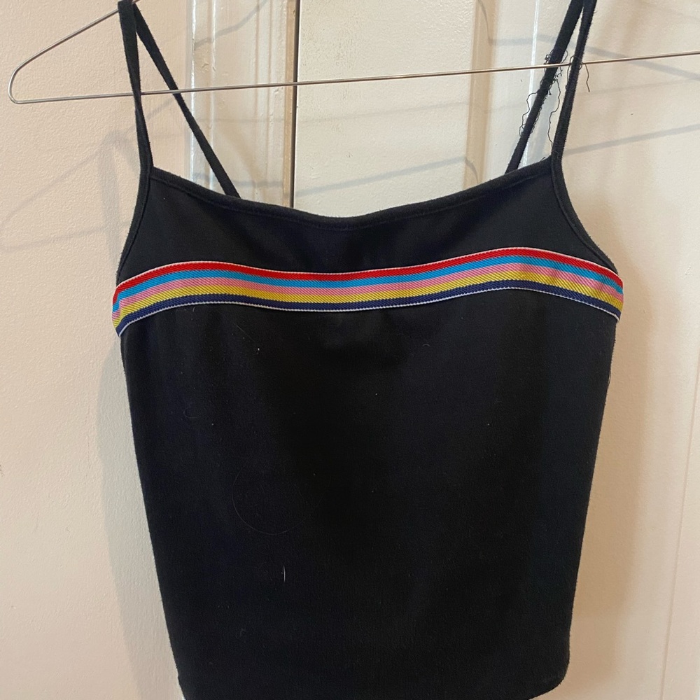 Black stank with Rainbow Stripe